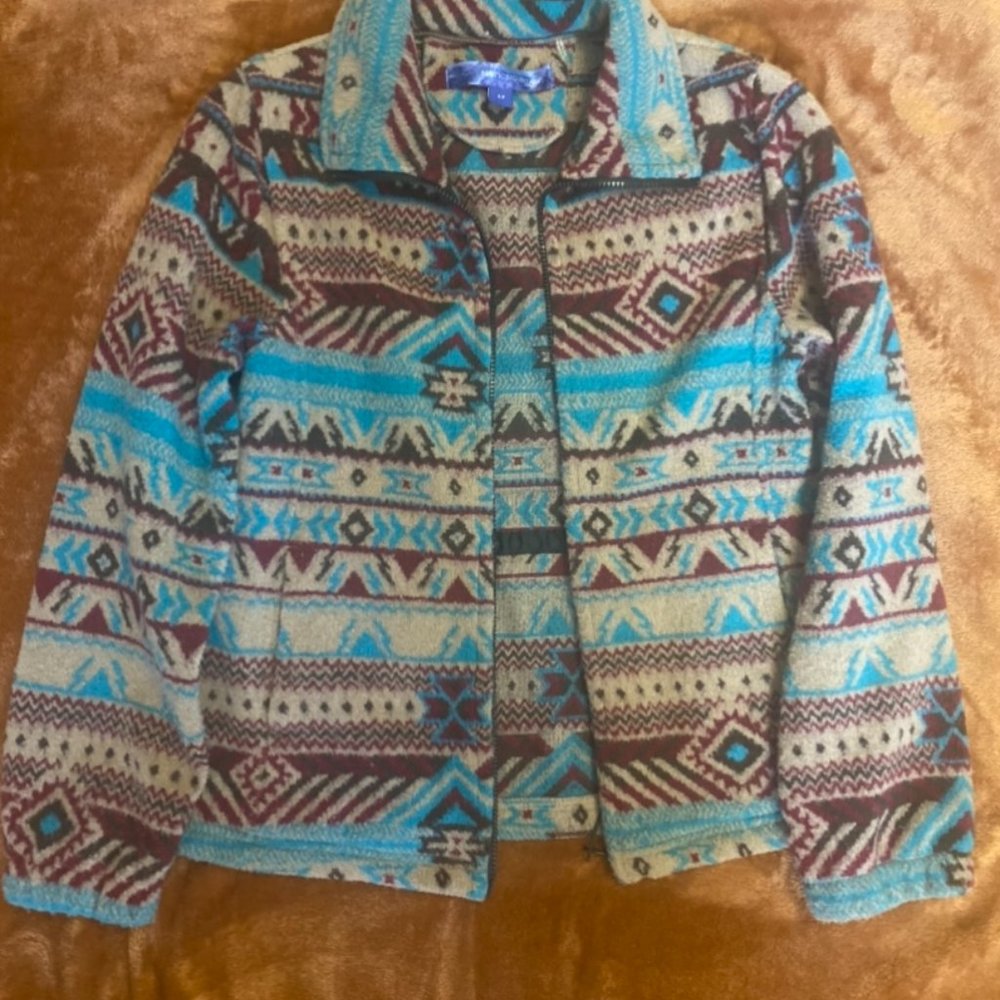 Rustic Mountain Patterned Jacket - image 2